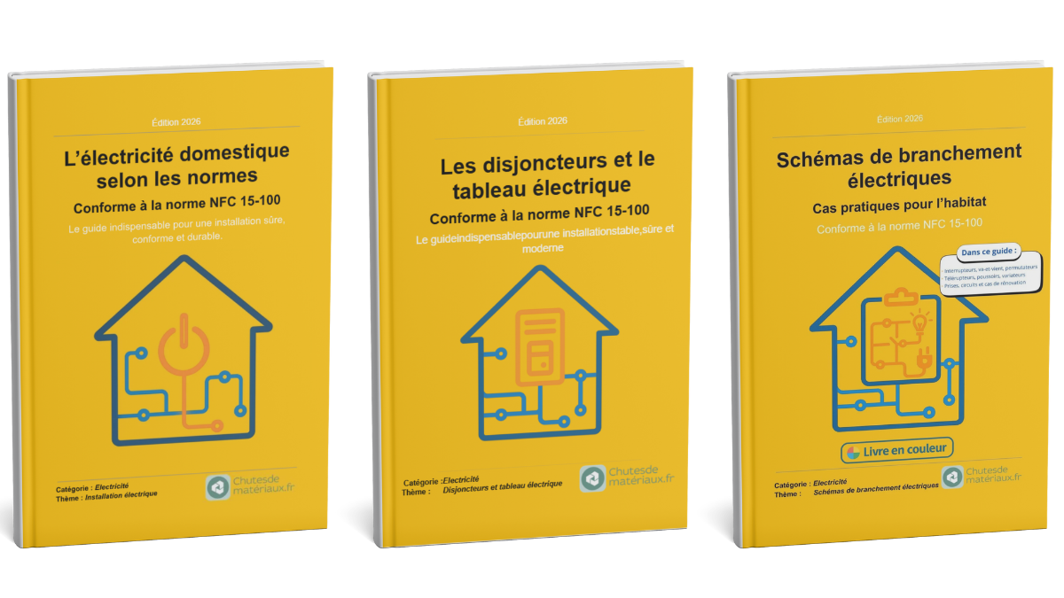 Trois guides pratiques sur l’électricité domestique : normes NFC 15-100, tableau électrique et schémas de branchement pour l’habitat